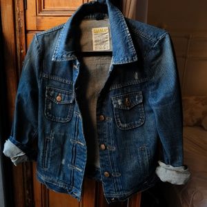 J.Crew Distressed Denim Jacket
